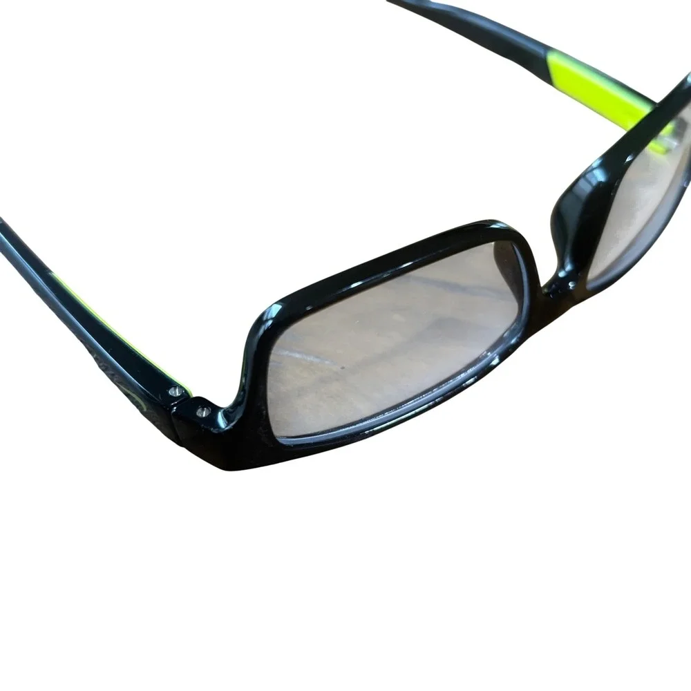 Nike 5534 Kids Eyeglasses Frames Black Volt Green Rectangular 48-15-130‎ 015